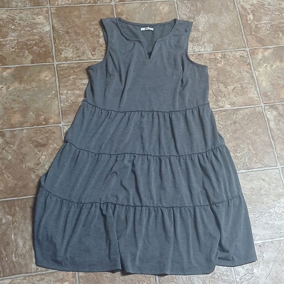 Maurices Dresses & Skirts - GUC Maurices Charcoal Sleeveless Dress size Large